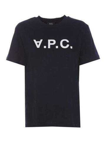 Standard Grand VPC Short Sleeve T-Shirt Navy - A.P.C. - BALAAN 1