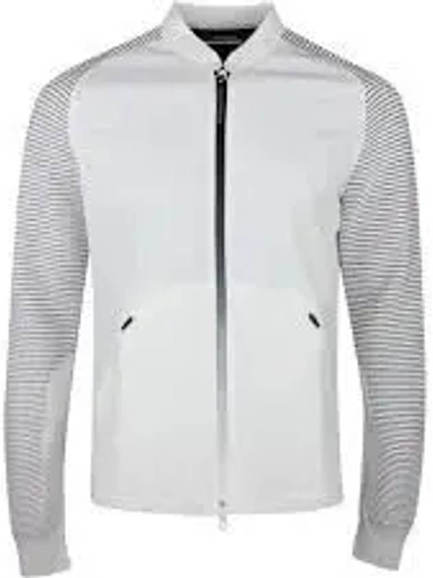 Rolf Hybrid Knit Jacket White - J.LINDEBERG - BALAAN 2