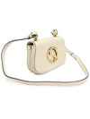 698643 White Leather Round Interlocking G Blondie Mini Shoulder Bag 2WAY - GUCCI - BALAAN 4