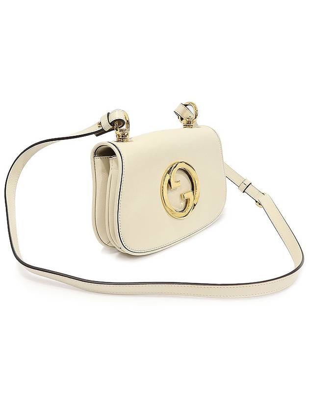 698643 White Leather Round Interlocking G Blondie Mini Shoulder Bag 2WAY - GUCCI - BALAAN 4