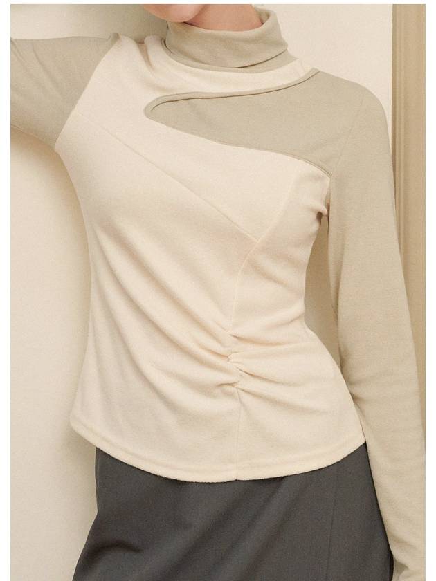 blended slim turtleneck tee - MICANE - BALAAN 2