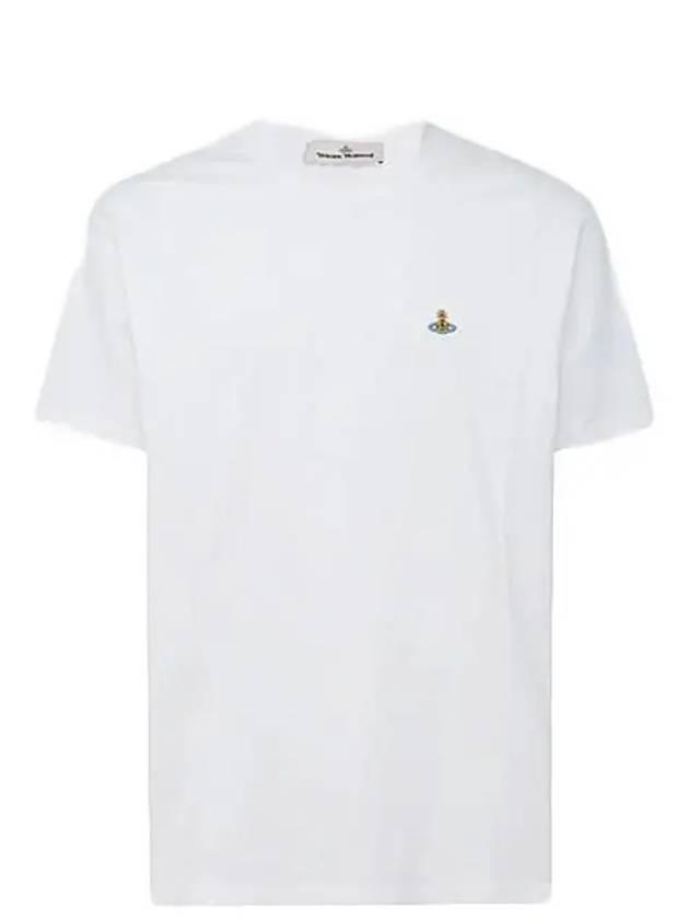 ORB Logo Cotton Short Sleeve T-Shirt White - VIVIENNE WESTWOOD - BALAAN 2