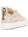 Lauren Lace Low Top Sneakers Mild Beige - CHLOE - BALAAN 5