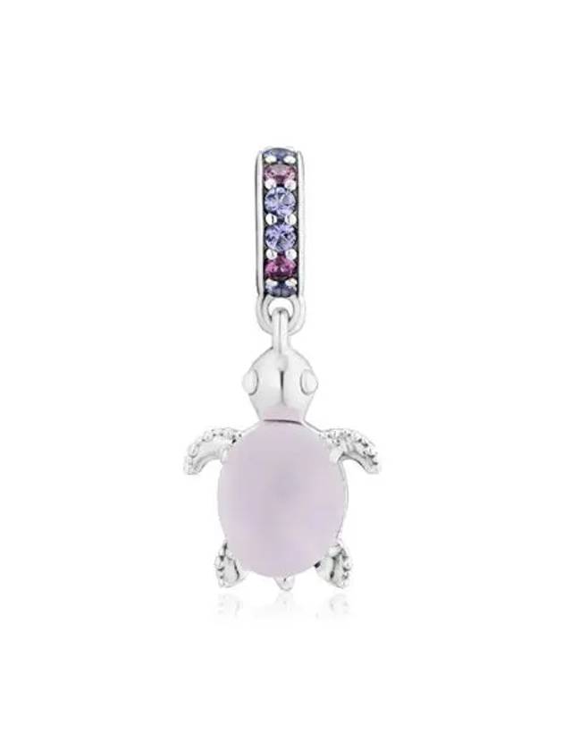 Murano Glass Sea Turtle Dangle Bracelet Charm Pink - PANDORA - BALAAN 2