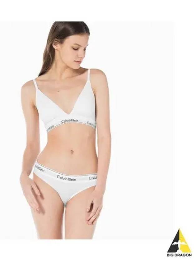 UNDERWEAR Women s Modern Cotton Triangle Set White - CALVIN KLEIN - BALAAN 1