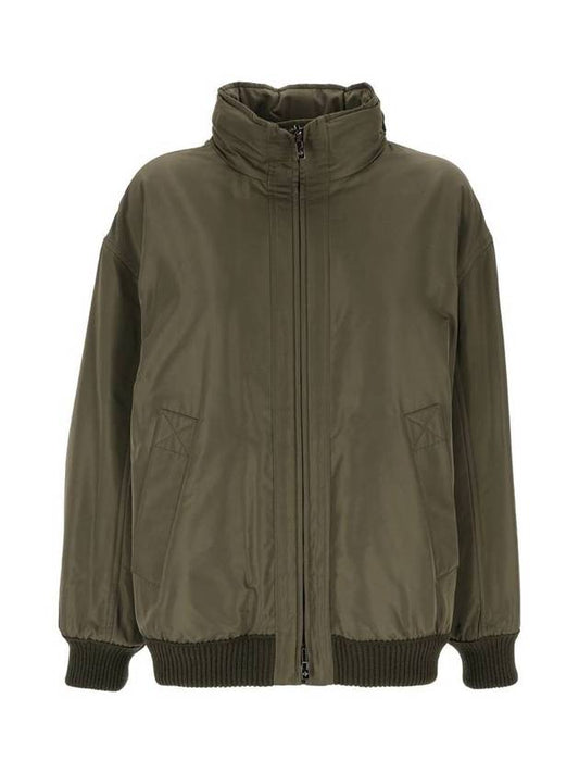 zip-up jacket green - LORO PIANA - BALAAN.