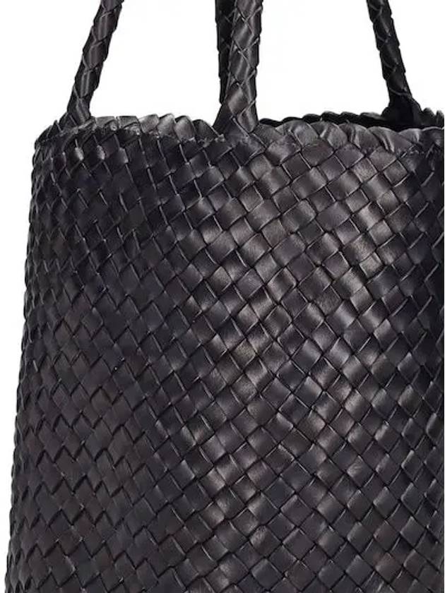 Hand Braided Top Hand Basket Black Tote Bag - DRAGON DIFFUSION - BALAAN 3