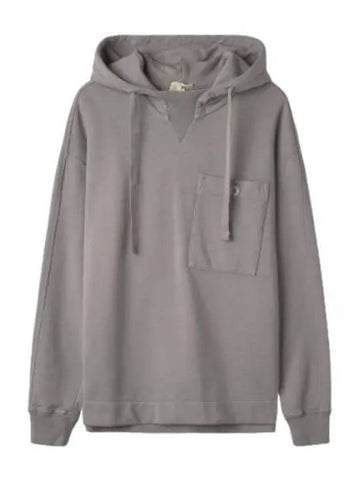 Chest pocket logo label hood gray - TEN C - BALAAN 1