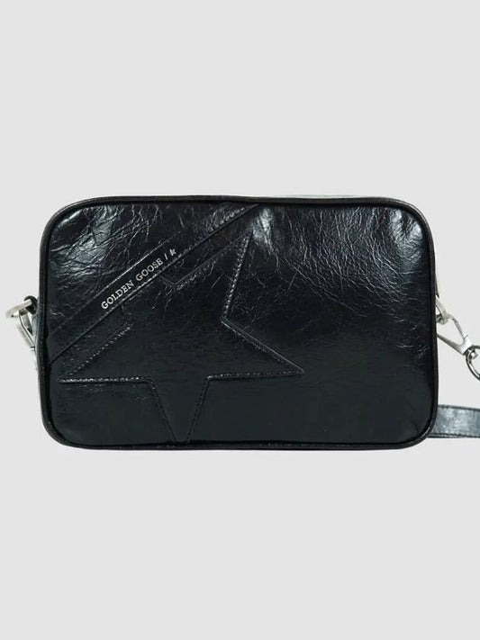 Glossy Leather Star Cross Bag Black - GOLDEN GOOSE - BALAAN 2