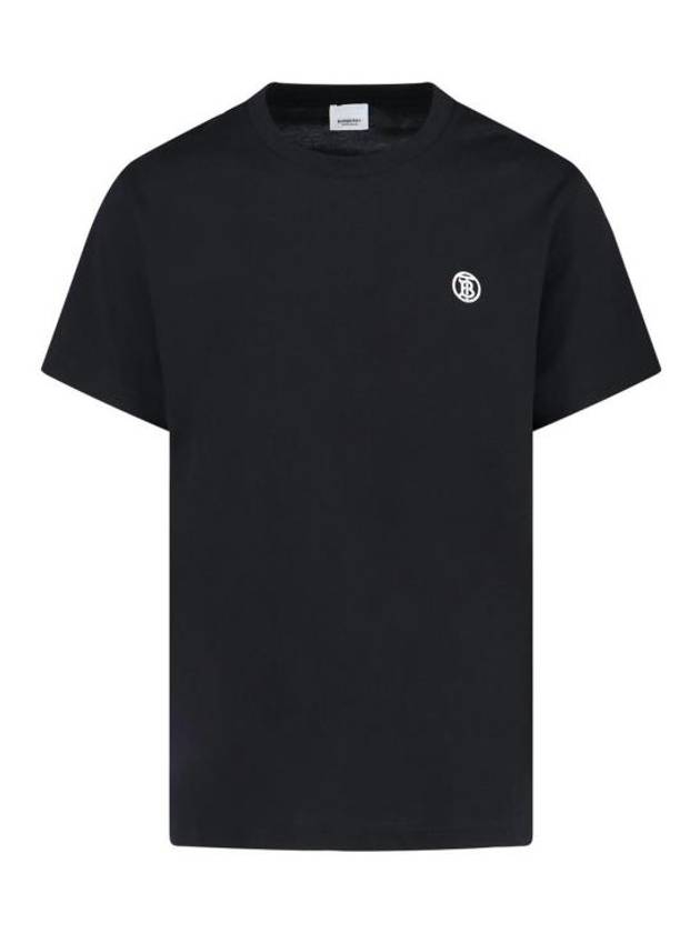 Parker Short Sleeve T-Shirt Black - BURBERRY - BALAAN 2