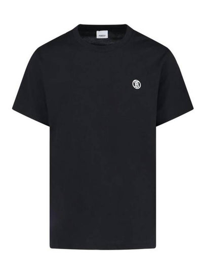 Parker Short Sleeve T-Shirt Black - BURBERRY - BALAAN 2