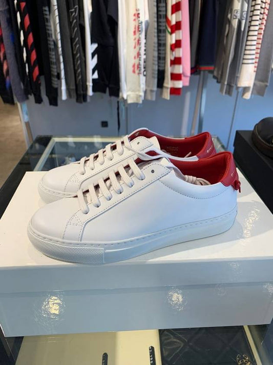 Women's Urban Street Low Top Sneakers White Red - GIVENCHY - BALAAN 2