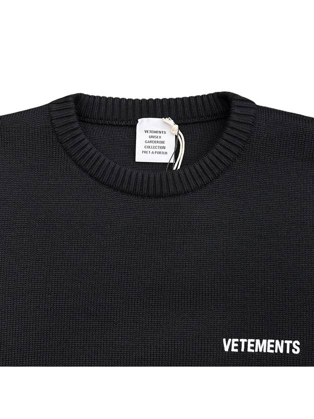 Small logo overfit knit UE52KN360B - VETEMENTS - BALAAN 5