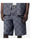 1AFXA2 Damier denim chambray shorts - LOUIS VUITTON - BALAAN 2