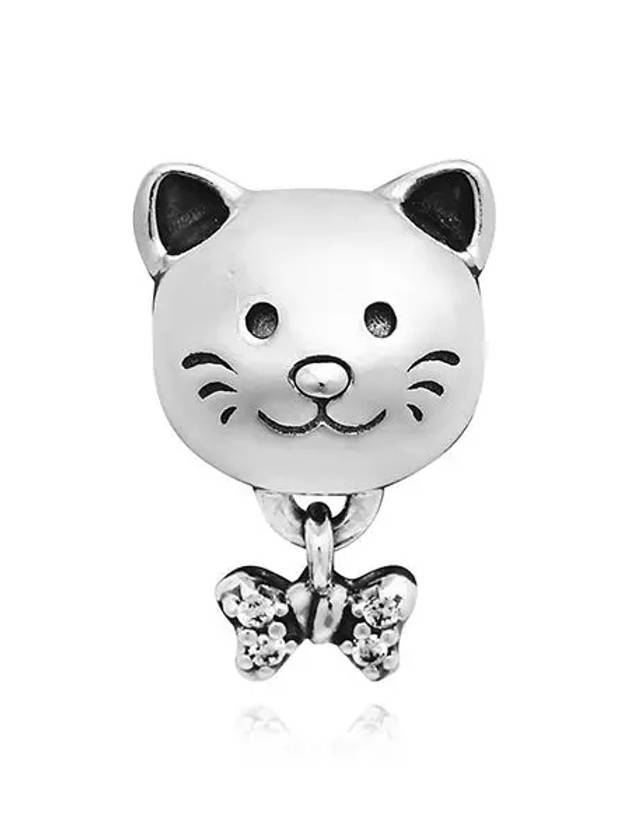 Pet Cat Bow Bracelet Charm Silver - PANDORA - BALAAN 3