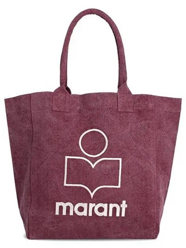 Yenky Logo Washed Cotton Tote Bag Purple - ISABEL MARANT - BALAAN 2