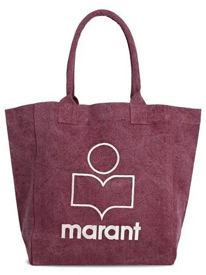 Yenky Logo Washed Cotton Tote Bag Purple - ISABEL MARANT - BALAAN 2