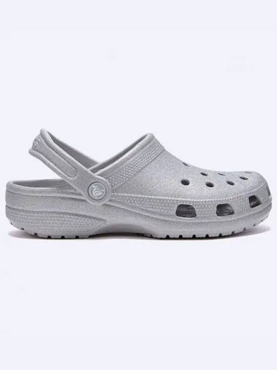 Classic Clitter Clog Women Slipper Sandals Silver 205942 0IC - CROCS - BALAAN 2