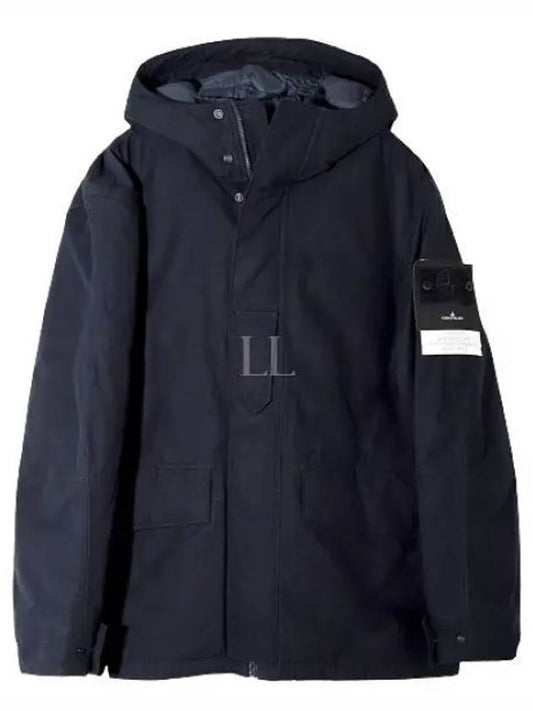 Ghost Piece Nylon Hooded Jacket Navy - STONE ISLAND - BALAAN 2