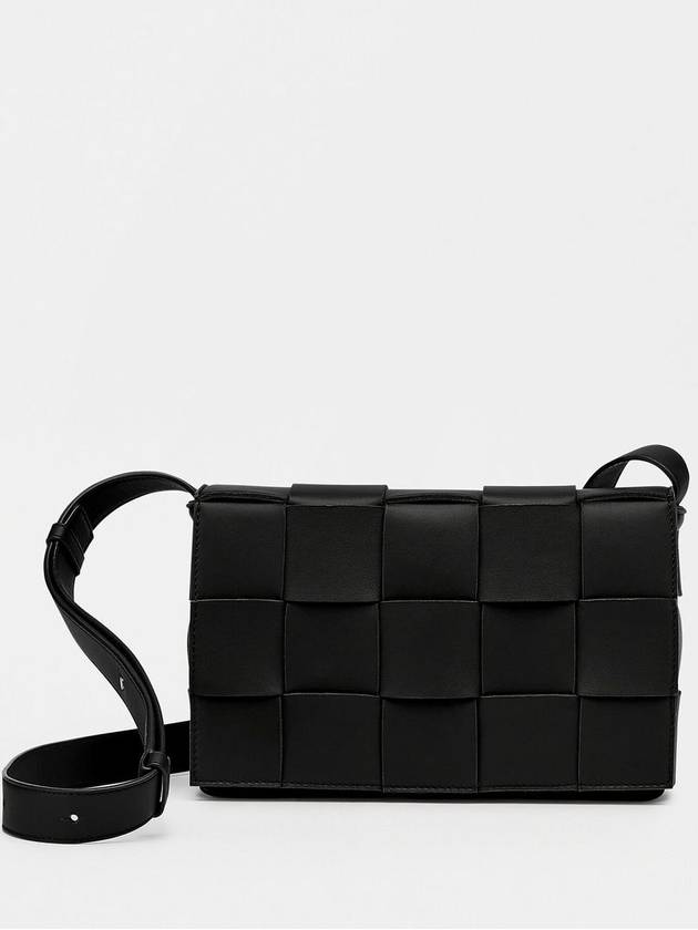 Intrecciato Cassette Cross Bag Black - BOTTEGA VENETA - BALAAN 2