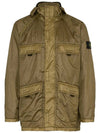 Waffen Rami Flock Hooded Jacket Khaki - STONE ISLAND - BALAAN 1