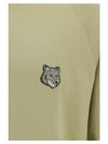 Bold Fox Head Patch Oversized Sweatshirt Green - MAISON KITSUNE - BALAAN 4