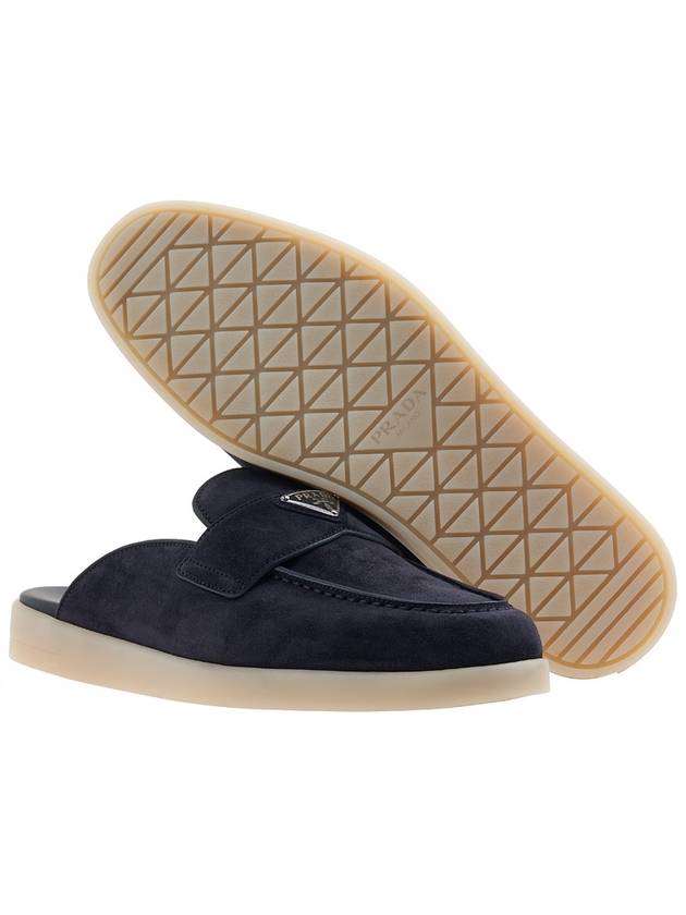 Suede Bloafers Navy - PRADA - BALAAN 6