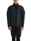 Men's Wappen Patch Padded Jacket Navy - STONE ISLAND - BALAAN 2