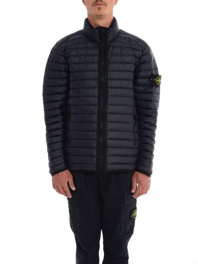 Men's Wappen Patch Padded Jacket Navy - STONE ISLAND - BALAAN 2