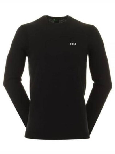 Logo Print Regular Fit Sweatshirt Black - HUGO BOSS - BALAAN 2