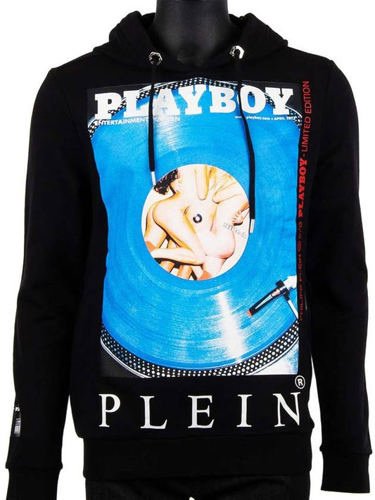 Men's Playboy collaboration hooded sweater play boy hooded zipup black A18C MJB1329 PJO002N - PHILIPP PLEIN - BALAAN 1