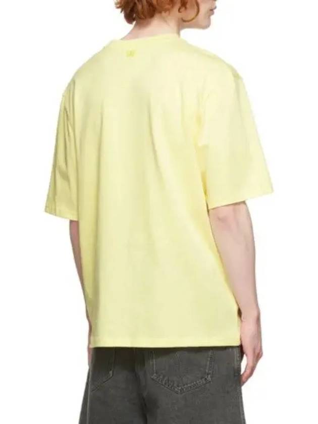 Alexandre Mateusz Organic Cotton Jersey Logo T Shirt Yellow E22UTS002 726 - AMI - BALAAN 3