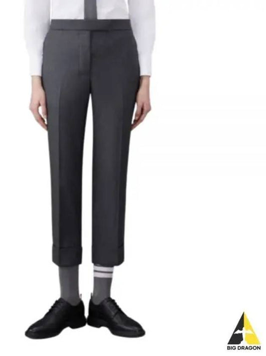 Classic Back Strap Straight Pants Grey - THOM BROWNE - BALAAN 2