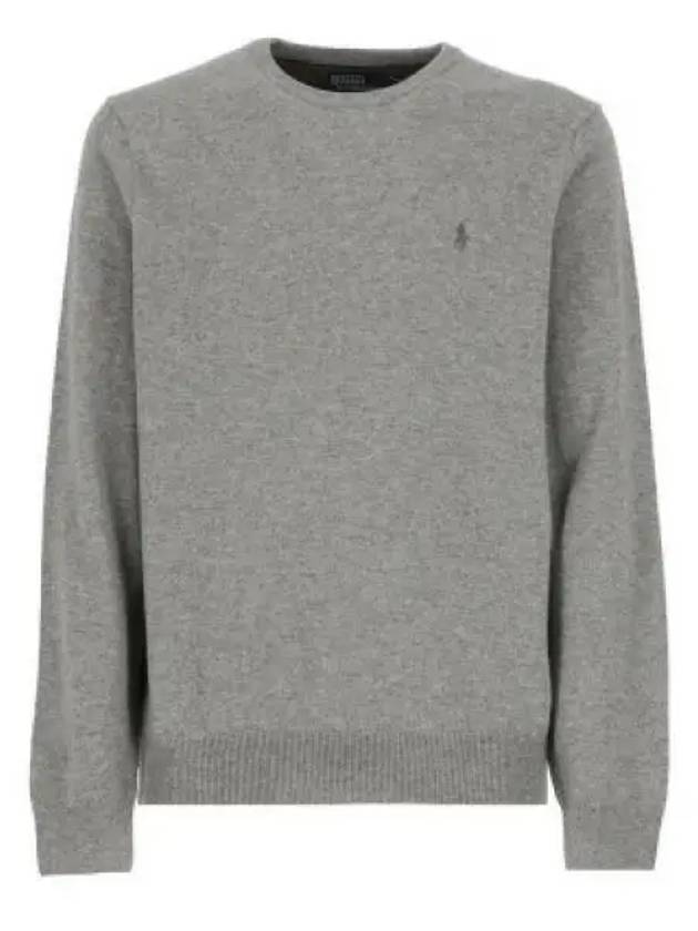 Logo Basic Pullover Knit Top Grey - POLO RALPH LAUREN - BALAAN 2