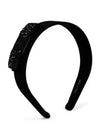 Vara Bow Swarovski Hairband Black - SALVATORE FERRAGAMO - BALAAN 3