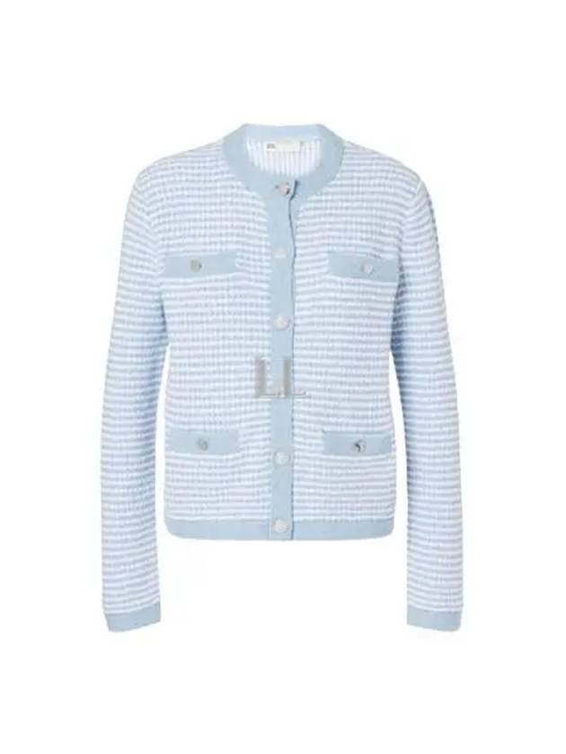 Kendra Cotton Cardigan Blue - TORY BURCH - BALAAN 2