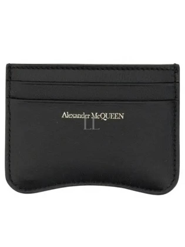 The Seal Card Wallet Black - ALEXANDER MCQUEEN - BALAAN 2