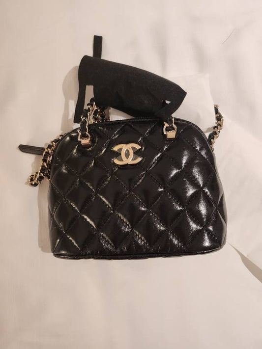 Mini bag with chain lambskin gold metal black AP3354 B17671 94305 - CHANEL - BALAAN 2