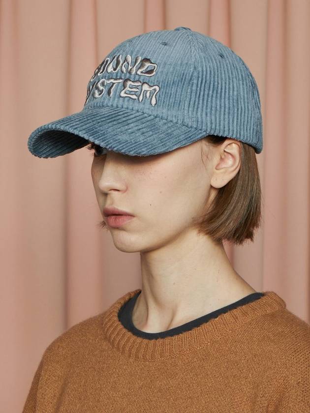 Sound Corduroy Ball Cap Blue - UNALLOYED - BALAAN 3