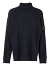 Wappen Patch Wool Turtleneck Black - STONE ISLAND - BALAAN 11