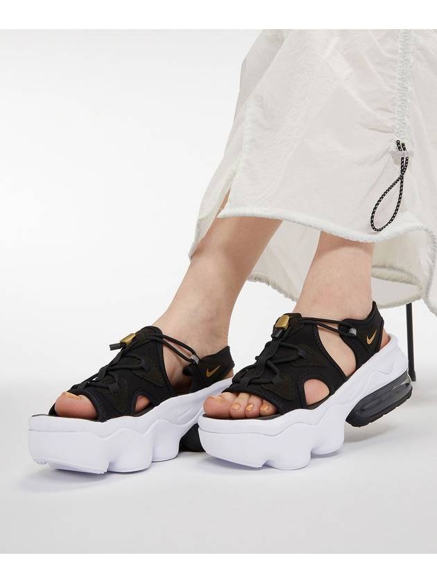 Women's Air Max Coco Sandals White Black - NIKE - BALAAN.