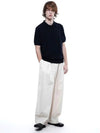 Women s LTWP OT Linen Two Tuck Wide Pants Oatmeal - CHANCE'S NOI - BALAAN 7