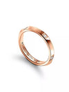 Tiffany Co True Band Ring 2 5mm 18K Rose Gold Diamond - TIFFANY & CO. - BALAAN 3