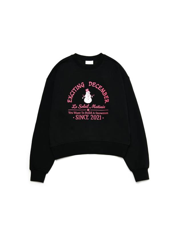 Exciting Snow Man Sweatshirt Black - LE SOLEIL MATINEE - BALAAN 2