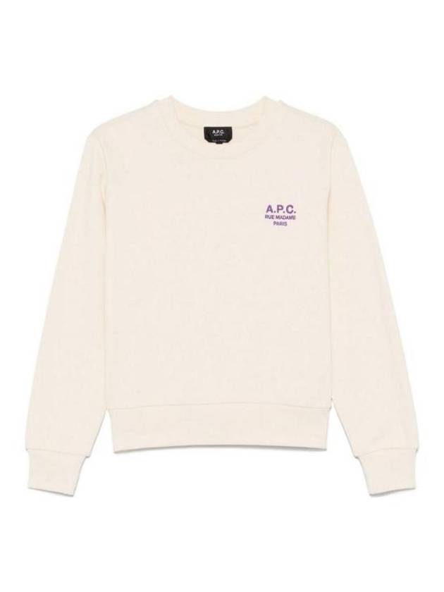 Rue Madame Cotton Sweatshirt Beige - A.P.C. - BALAAN 2