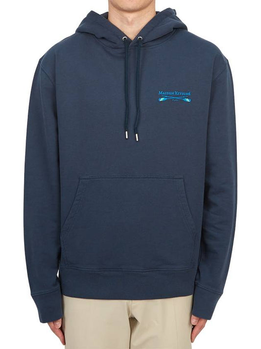 Oars Regular Hoodie Ink Blue - MAISON KITSUNE - BALAAN 2