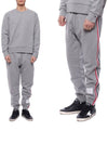 Stripe Track Pants Light Grey - THOM BROWNE - BALAAN 3