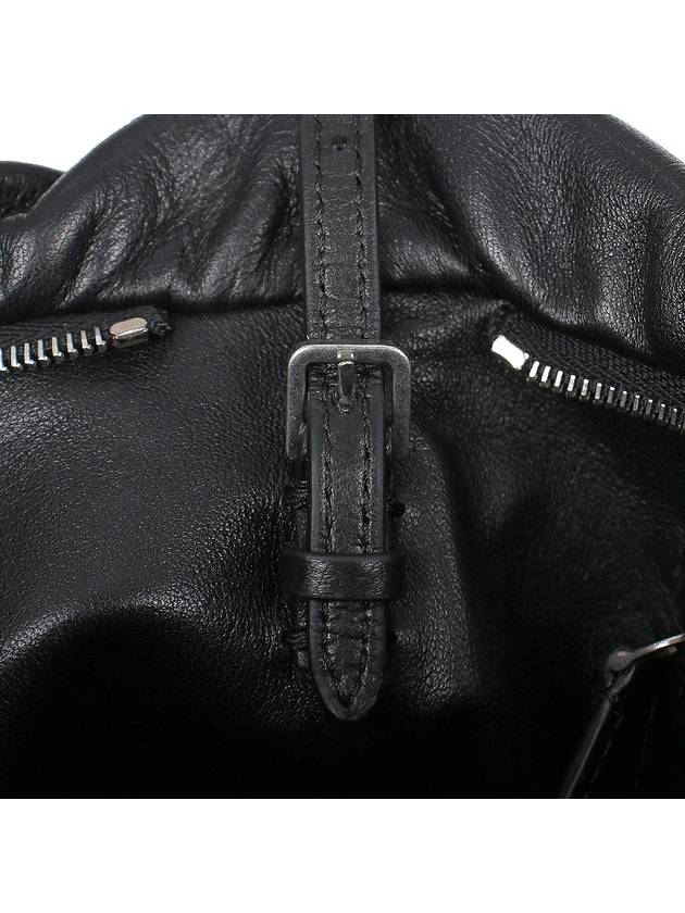 Bourse XL Leather Shoulder Bag Black - THE ROW - BALAAN 9