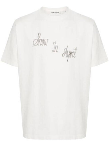 Ronja Print Box Short Sleeve T-Shirt White - OUR LEGACY - BALAAN 1