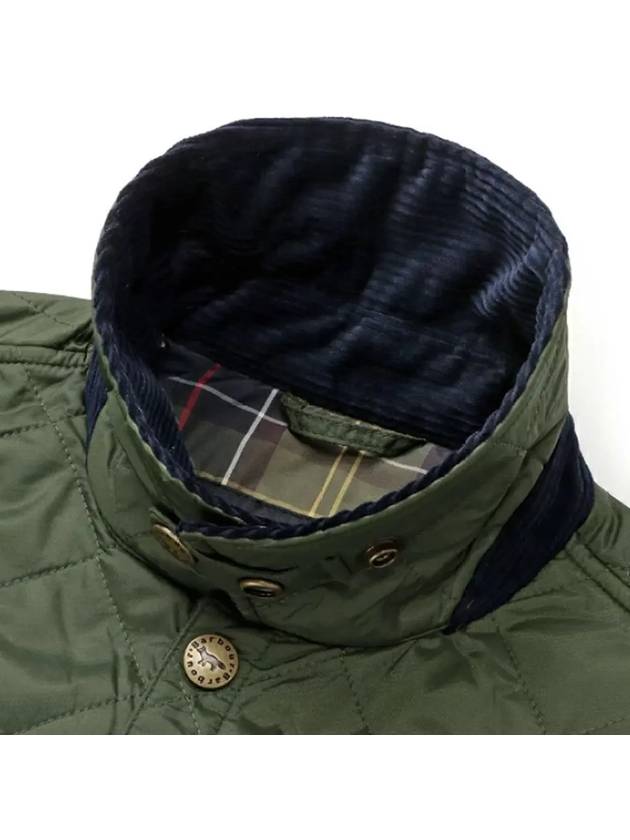 Kenning Quilting  Logo Patch Jacket Green - BARBOUR - BALAAN 5